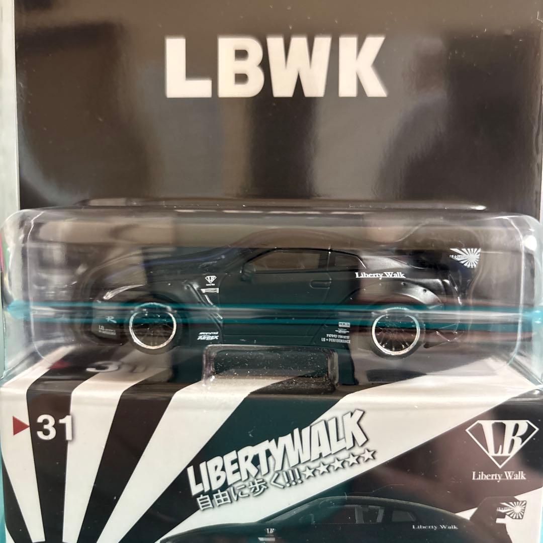 MINIGT NISSAN GT-R マットブラック　LBWK MINI GT LB-WORKS Nissan GT-R (R35) Matte Black Type 1, Rear Wing