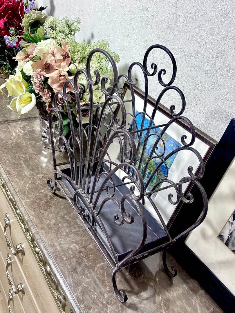 N.U.H Collection Fanラック アンティーク風多用途ラック