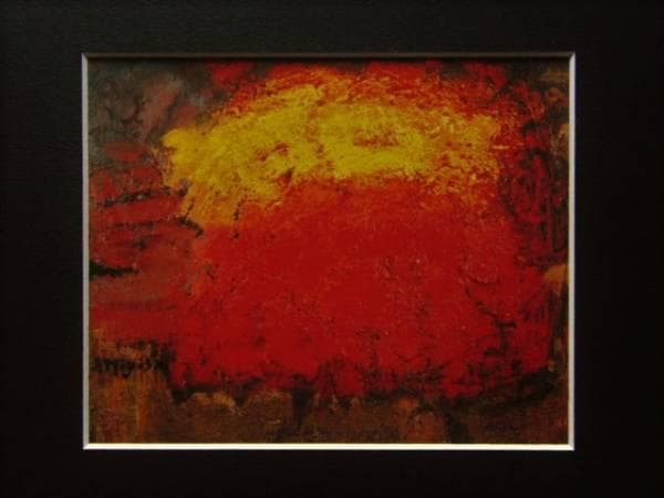 三岸節子 「花（ヴェロンにて）」 超希少画集より、新品額装付