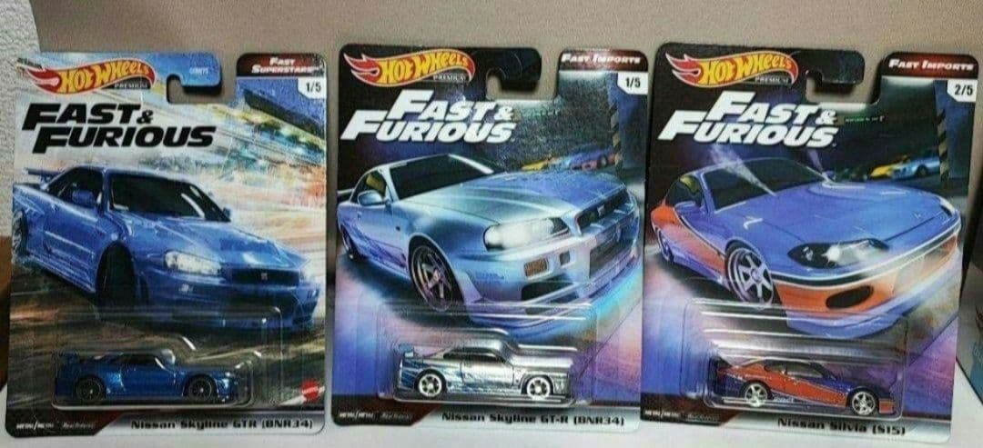 ワイルドスピード ホットウィール 3台セット bnr34 s15 gt-r - メルカリ