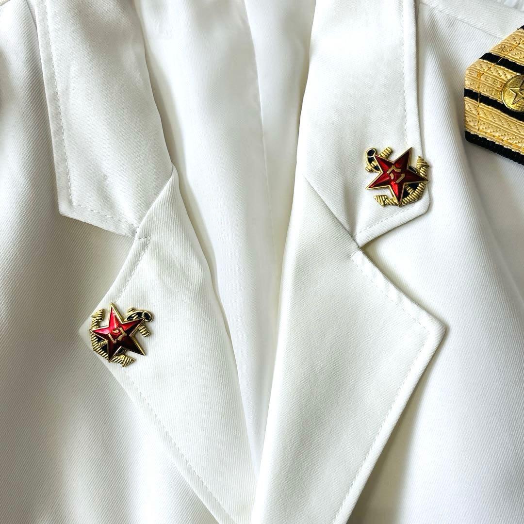 ソ連海軍 日本海軍 白ジャケット 大佐肩章付（本物か詳細不明