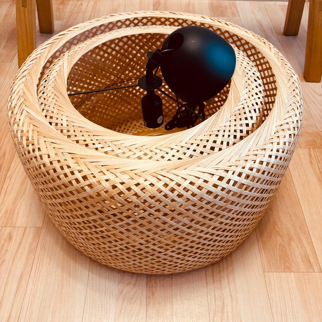 美品✴︎送料込【IKEA✴︎スィネリグペンダントランプ】竹50 cm自然