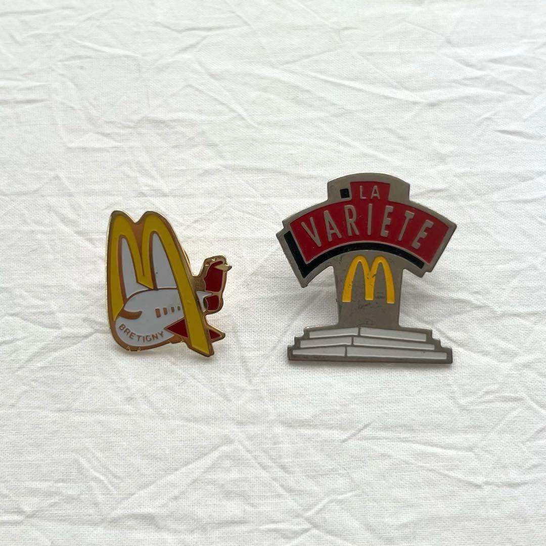 フランス ヴィンテージ ピンバッジ ピンズ マック マクドナルド 2点