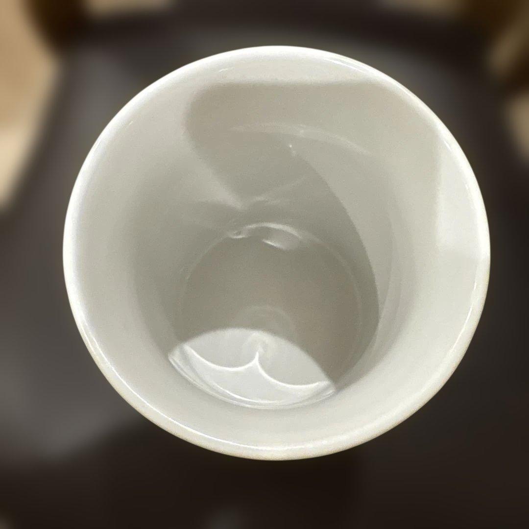 超美品！ルクルーゼ☆ カトラリー立て 大理石風ホワイト15×12cm