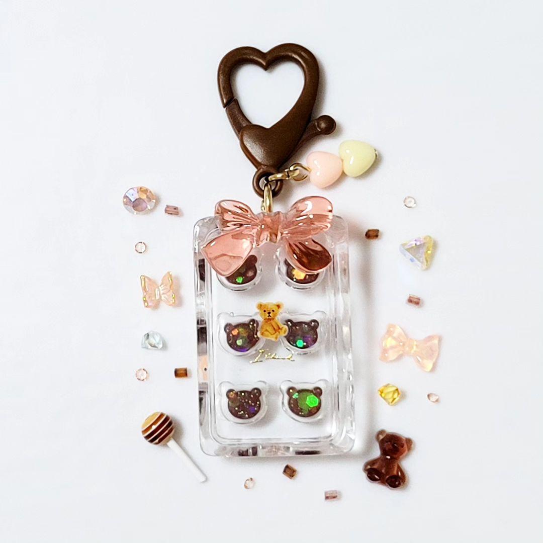 レジンキーホルダー シャカシャカキーホルダー 餅グミ 餅 くま クマ