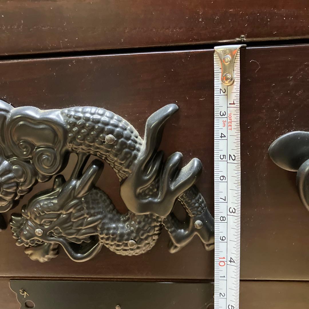 車ダンス 収納家具 龍 からくり箪笥 引出し