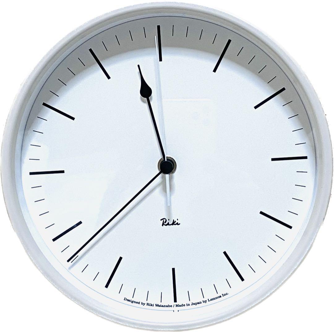 R*A様 静かに時を刻む美しい電波時計RIKIホワイト RIKI STEEL CLOCK ホワイト — ANTRY USE ONLY GENUINE