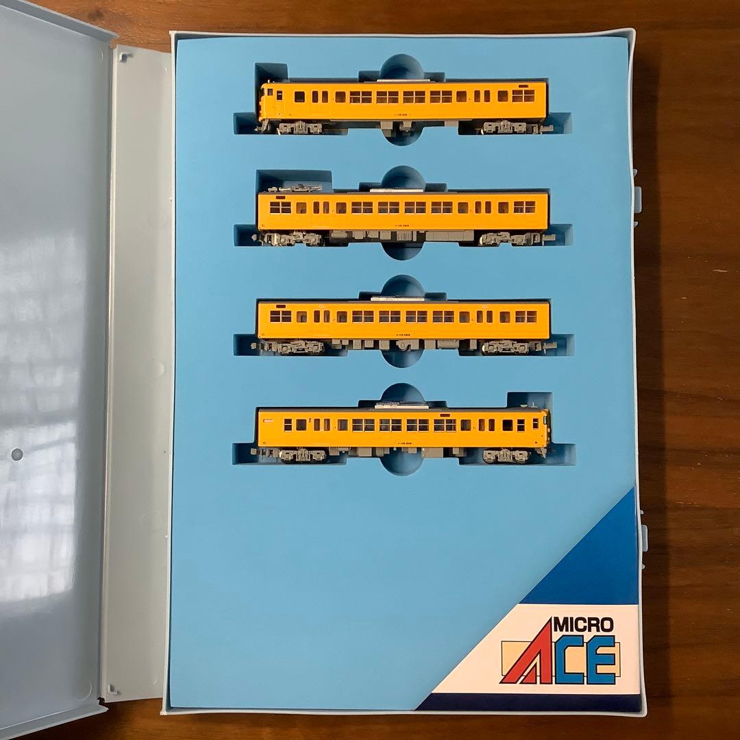 マイクロエースA-0466 115系3000•3500番代4両セット マイクロエース】115系3000番代+3500番代（濃黄色•クーラー交換車