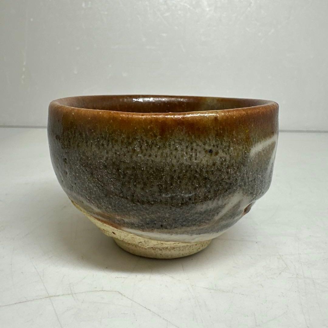 酒井甲夫 鼠志野ぐい呑み 口径7.4㎝ 共箱 東さ7-0414②