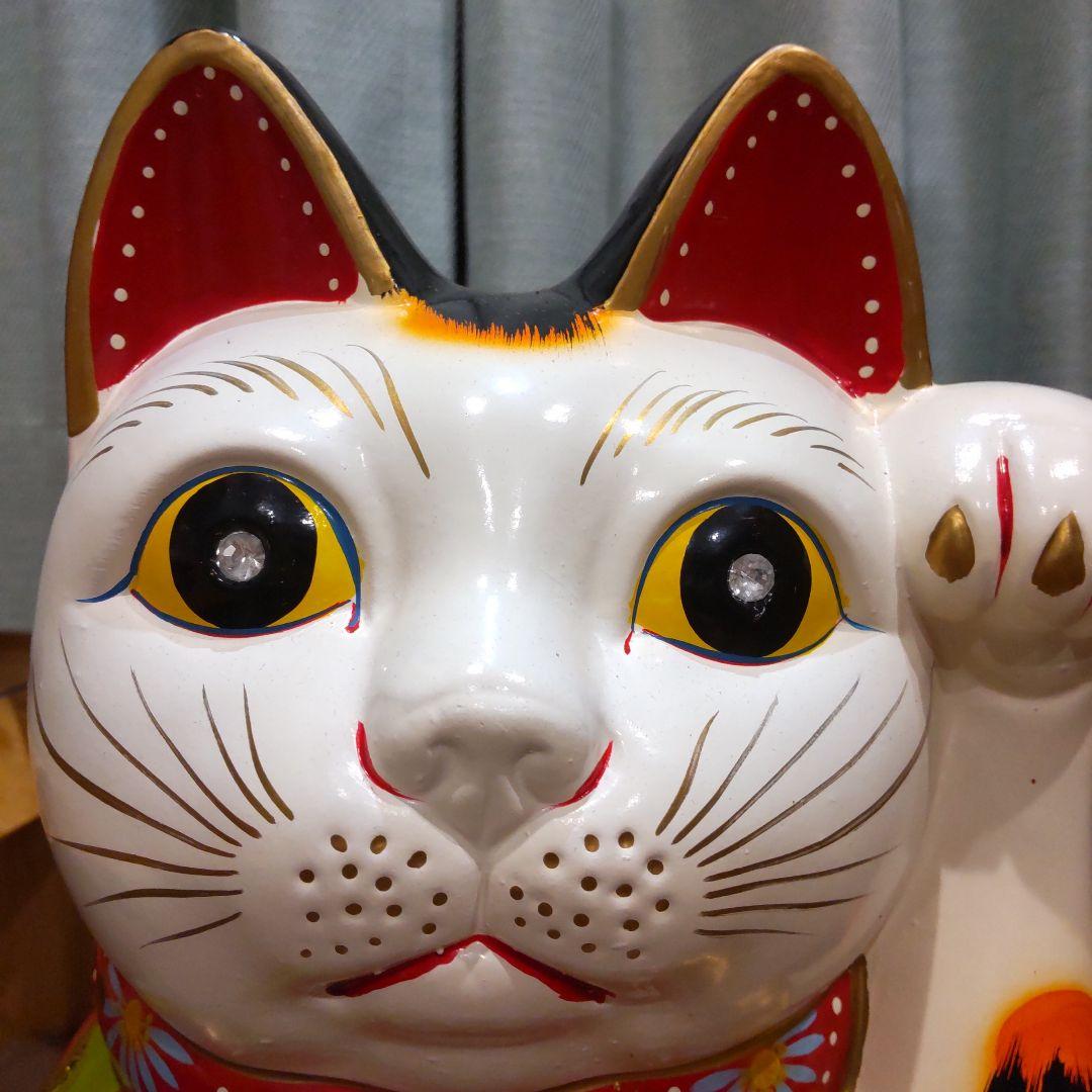 Tokukai公式アカウント05様専用 超特大 白猫 招き猫 まねきねこ 貯金箱