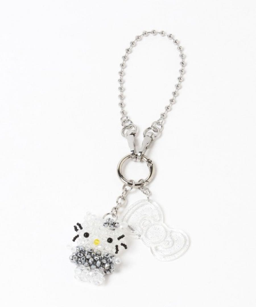 Me% LOWRYSFARM ハローキティ ビーズキーチェーン シルバー - メルカリ