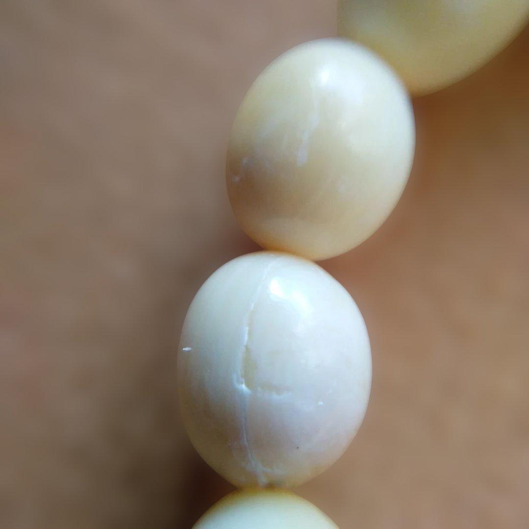 鯨歯 マッコウ鯨 牙玉ブレスレット 22.5㎝ - メルカリ