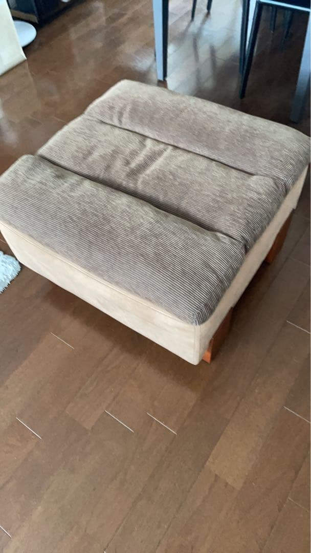 限定特価！HUGO JAPAN ブラウンオットマン ニーチェアエックス オットマン・ダークブラウン × キャメル