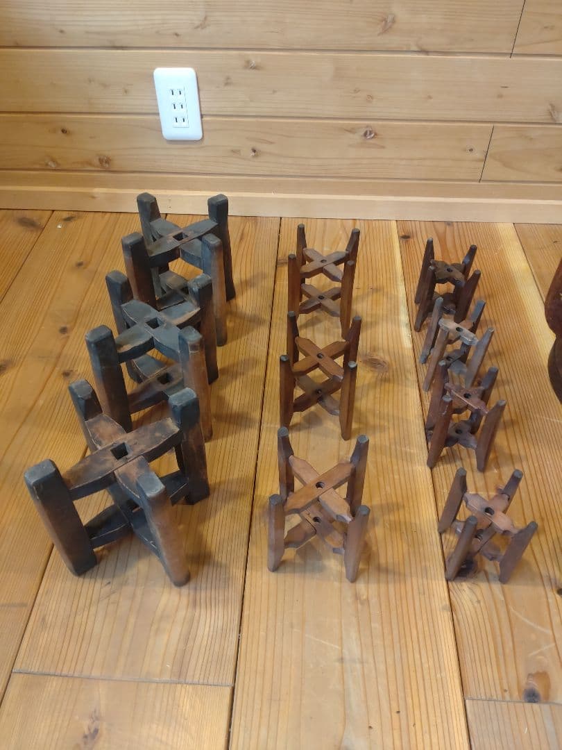 古民具 古道具 一斗桝と糸巻のセット 昭和レトロ アンティーク