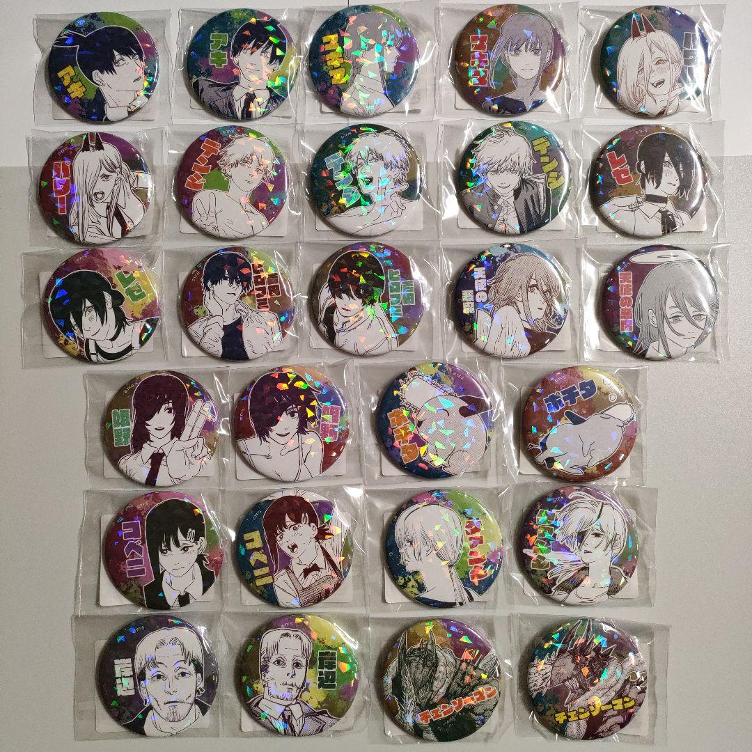 チェンソーマン オールスター缶バッジ 第2弾 27点セット ホロ チェンソーマン オールスター缶バッジ 3月3日までJCSで受注販売!!