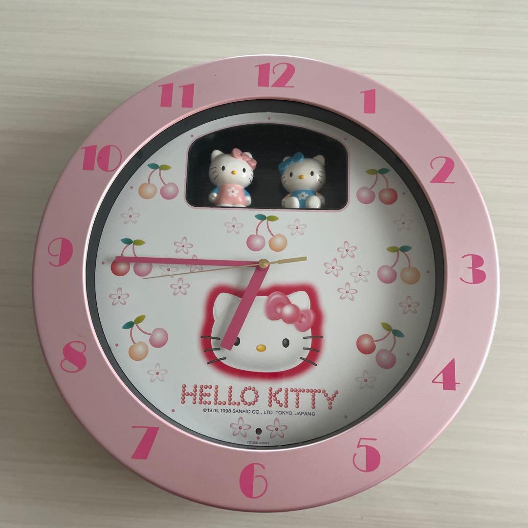 シティズンハローキティ からくり掛け時計 送料無料 - メルカリ