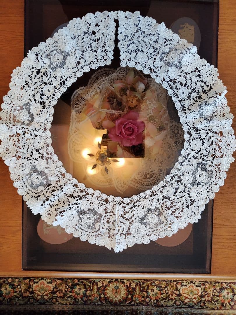 ホワイト総レースつけ襟ハンドメイドビンテージ 楽天市場】【半額セール】 ケミカルレース 2枚襟 □ 飾り 装飾 オフ