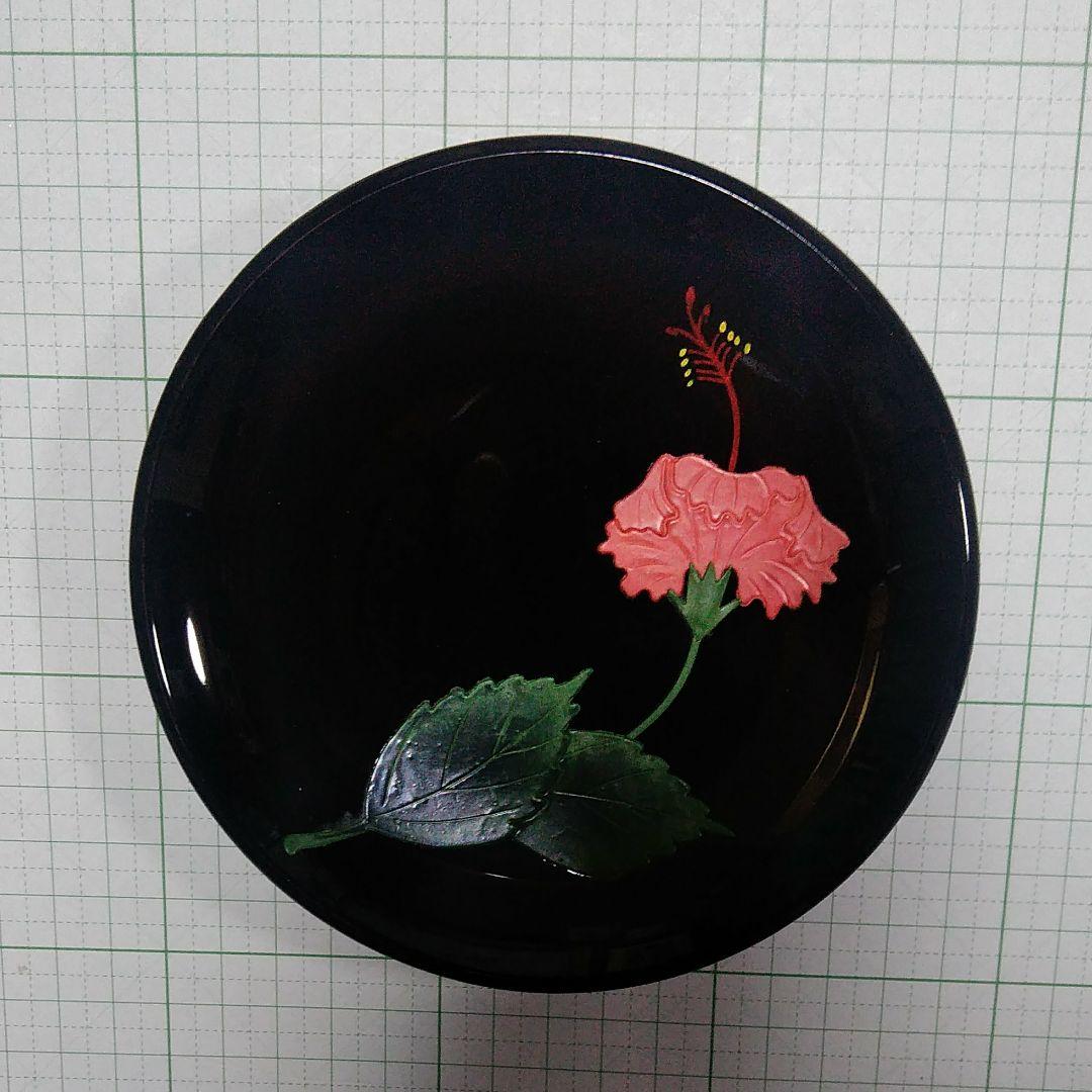 琉球漆器~ハイビスカス絵柄銘々皿5枚セット E - メルカリ