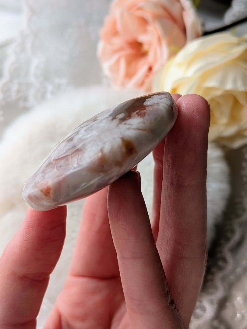 ♡桜瑪瑙♡ 綺麗色 お花 赤 パーム レア - メルカリ