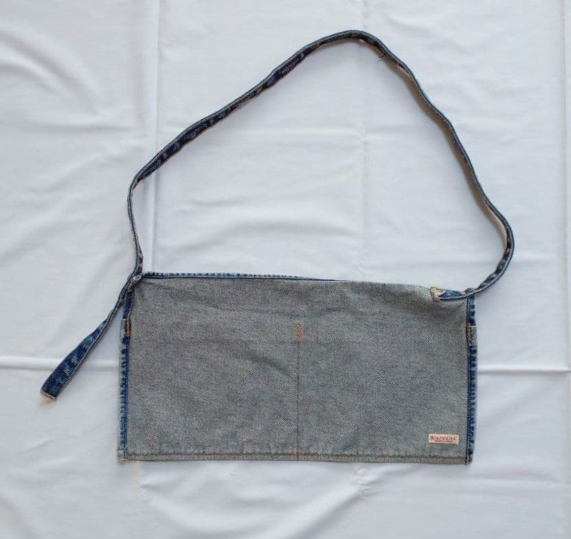 KAPITAL デニムプリントショルダーバッグ エプロン サコッシュ - メルカリ