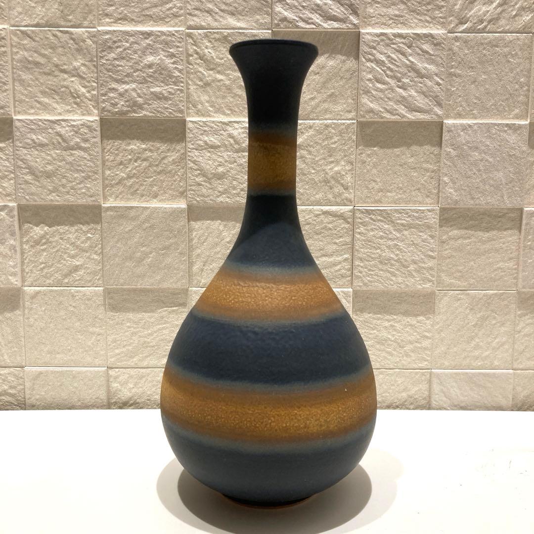 清水焼 たち吉(橘吉) 鶴首 一輪挿し 花入れ 花生 花瓶 古代窯変 - メルカリ