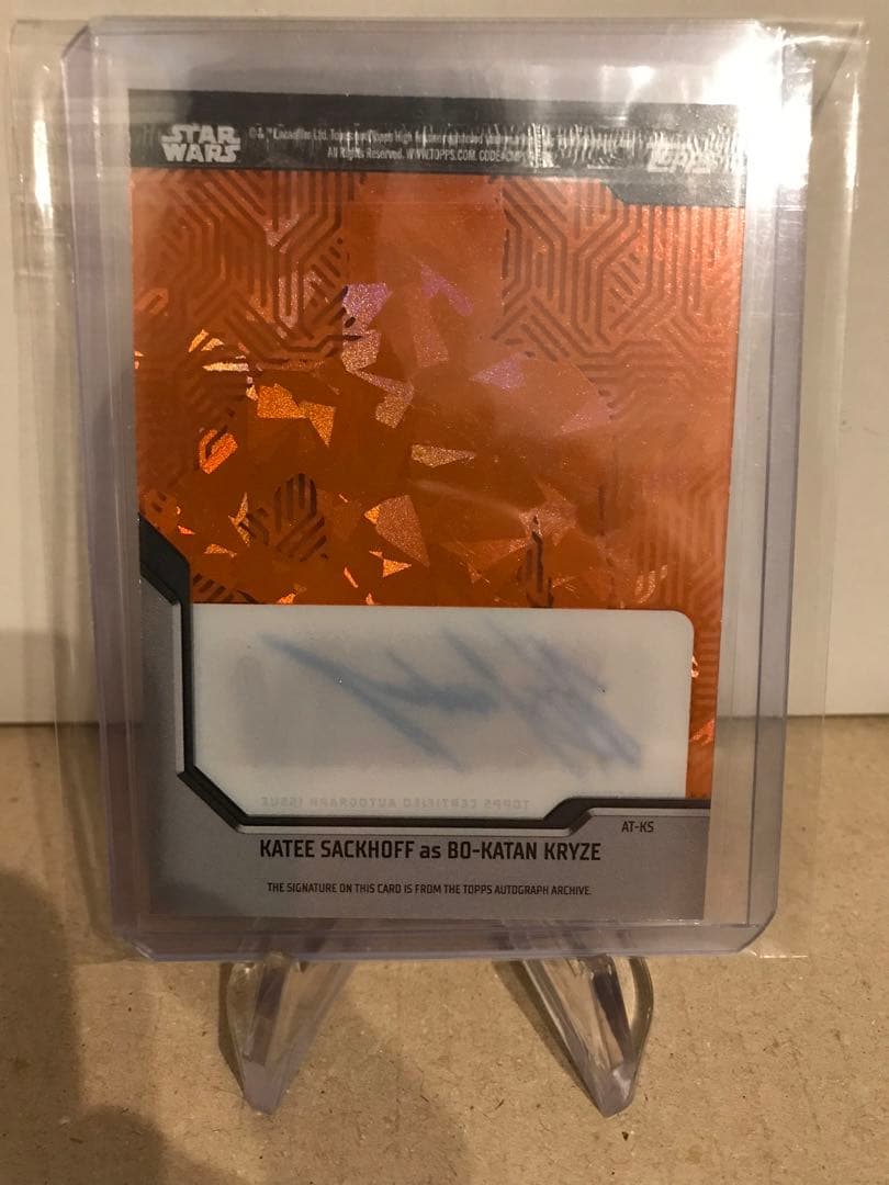 スターウォーズ マンダロリアン ボカターン topps 直筆サイン