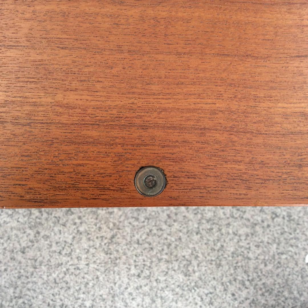 ライティングビューロー W90 マグネット式扉 引出し2ヵ所 ブラウン系