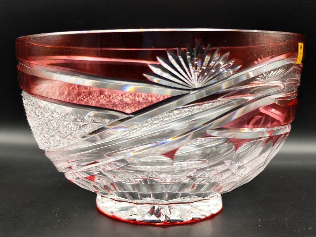 定価約16万円☆超希少品 祝の膳 大鉢カガミクリスタル（切子、江戸切子