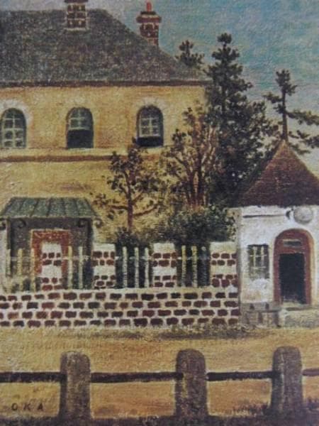 岡鹿之助、【橋】、希少な大判額装用画集より、美品、日本人画家、新品