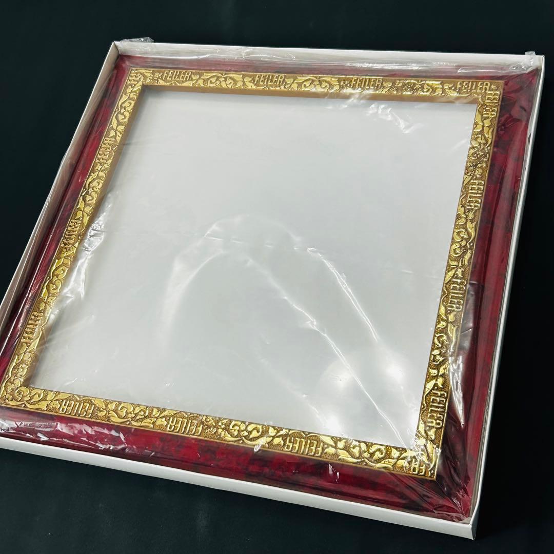 FEILER フェイラー 額縁 ハンカチ ゴールドフレーム レトロ レア