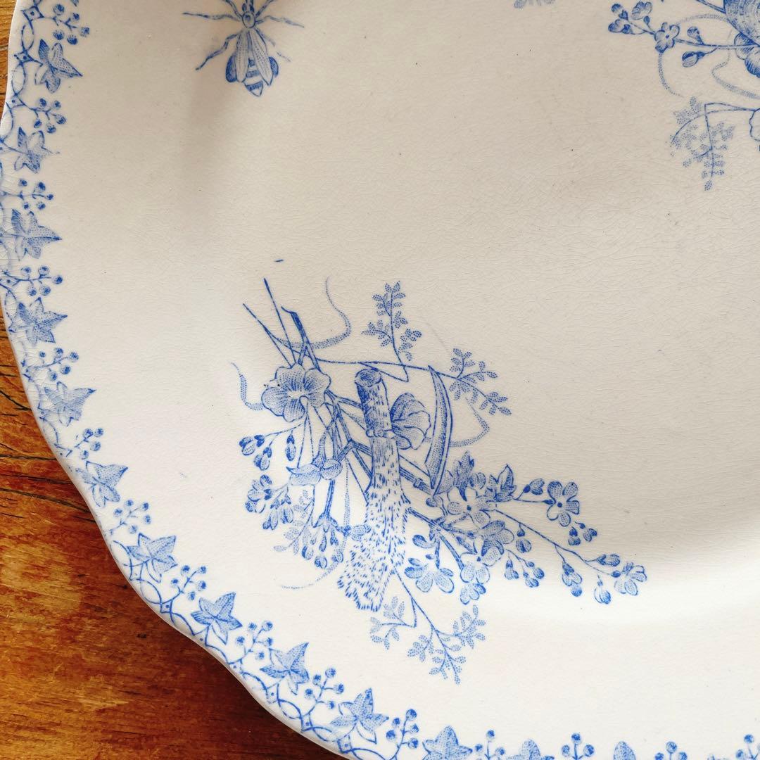 フランスアンティーク皿2枚セットONNAING窯オナン窯