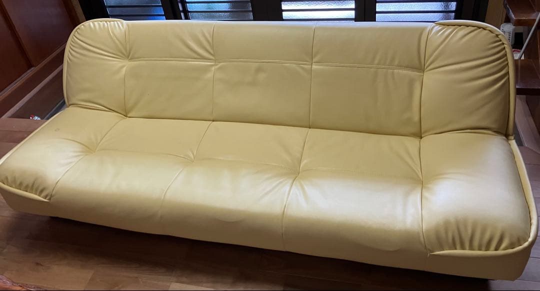 【送料込★美品】ソファベッド 自在に寛ぐ ずぼらソファ 5点リクライニング 二人掛け コンパクト