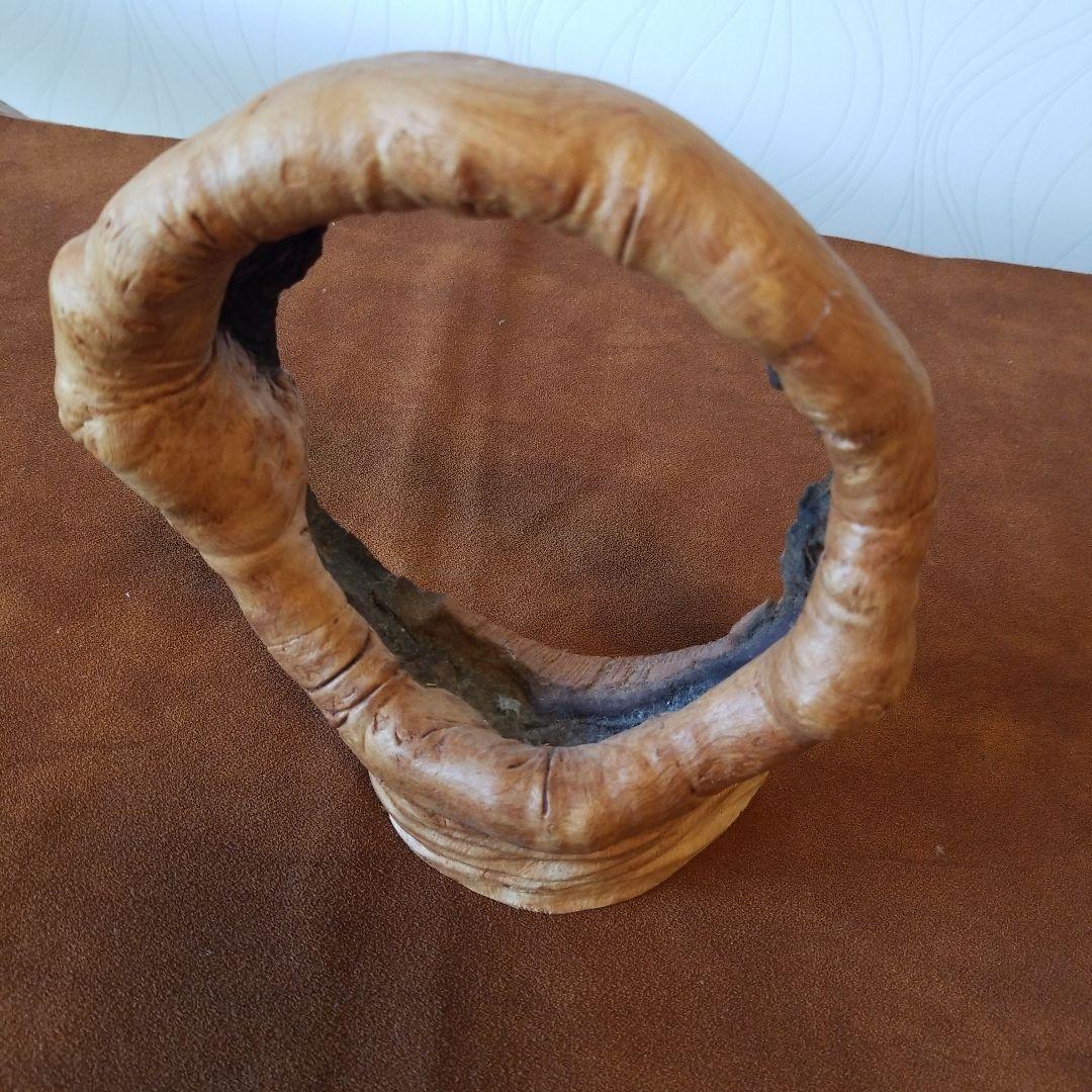 置物オブジェ　欅けやき《全て丸くおさまる》稀少！