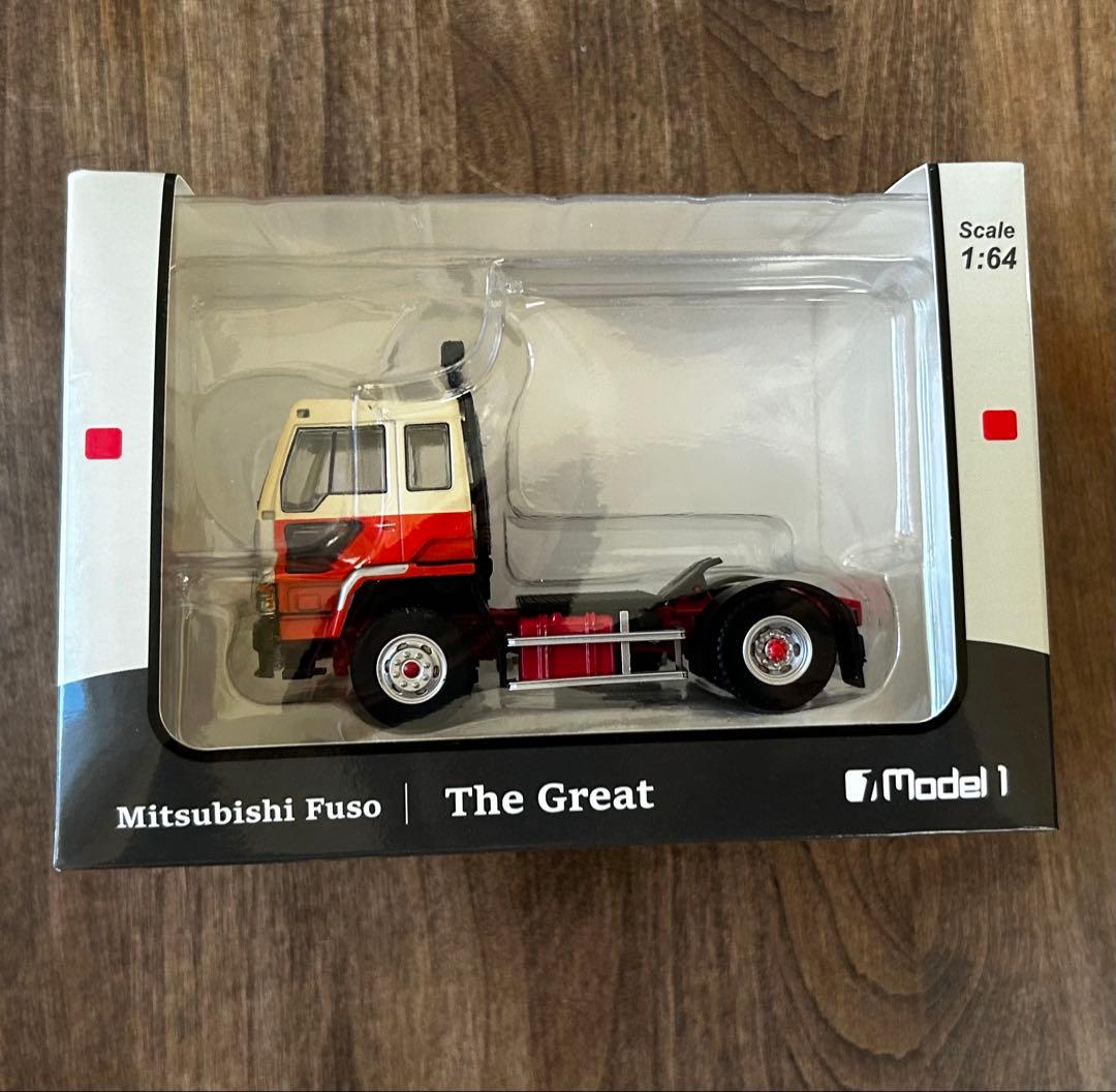 Model1 モデルワン 1/64 三菱ふそう ザ・グレート（1986）オレンジ