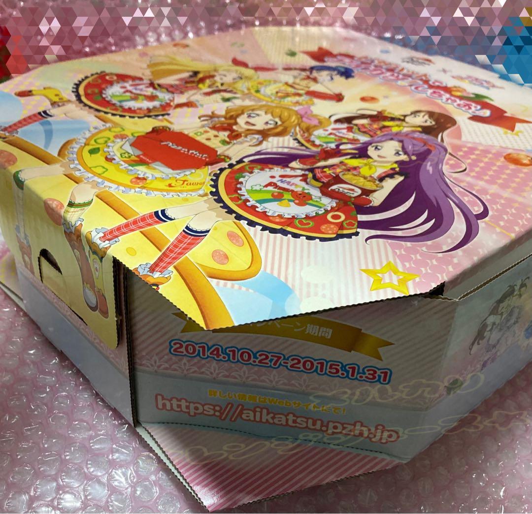 2014年 アイカツ ピザ外箱 ピザハット 美品 非売品ステッカー同封
