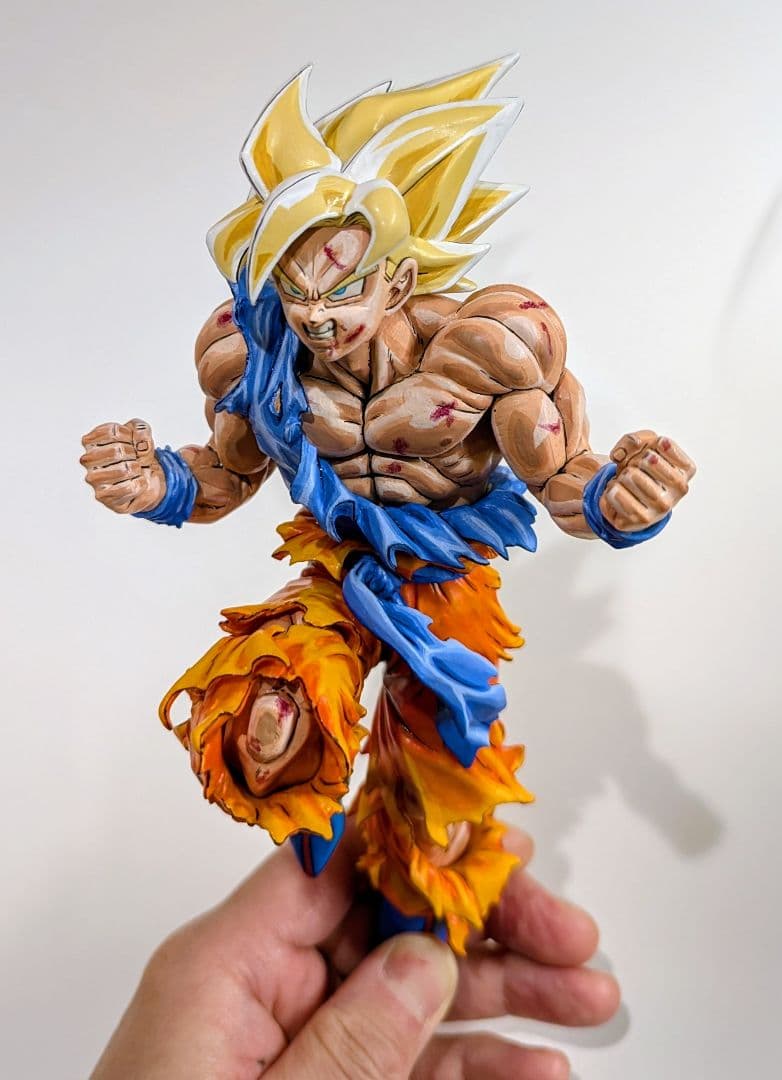 ジャンプ50周年 超サイヤ人孫悟空 リペイント - メルカリ