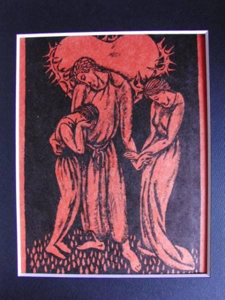 竹久夢二、限定６２０部、画集の一部（１）、新品額付 竹久夢二 朝の光へ （F6サイズ）（紐・フック付） 日本の名画 約縦52