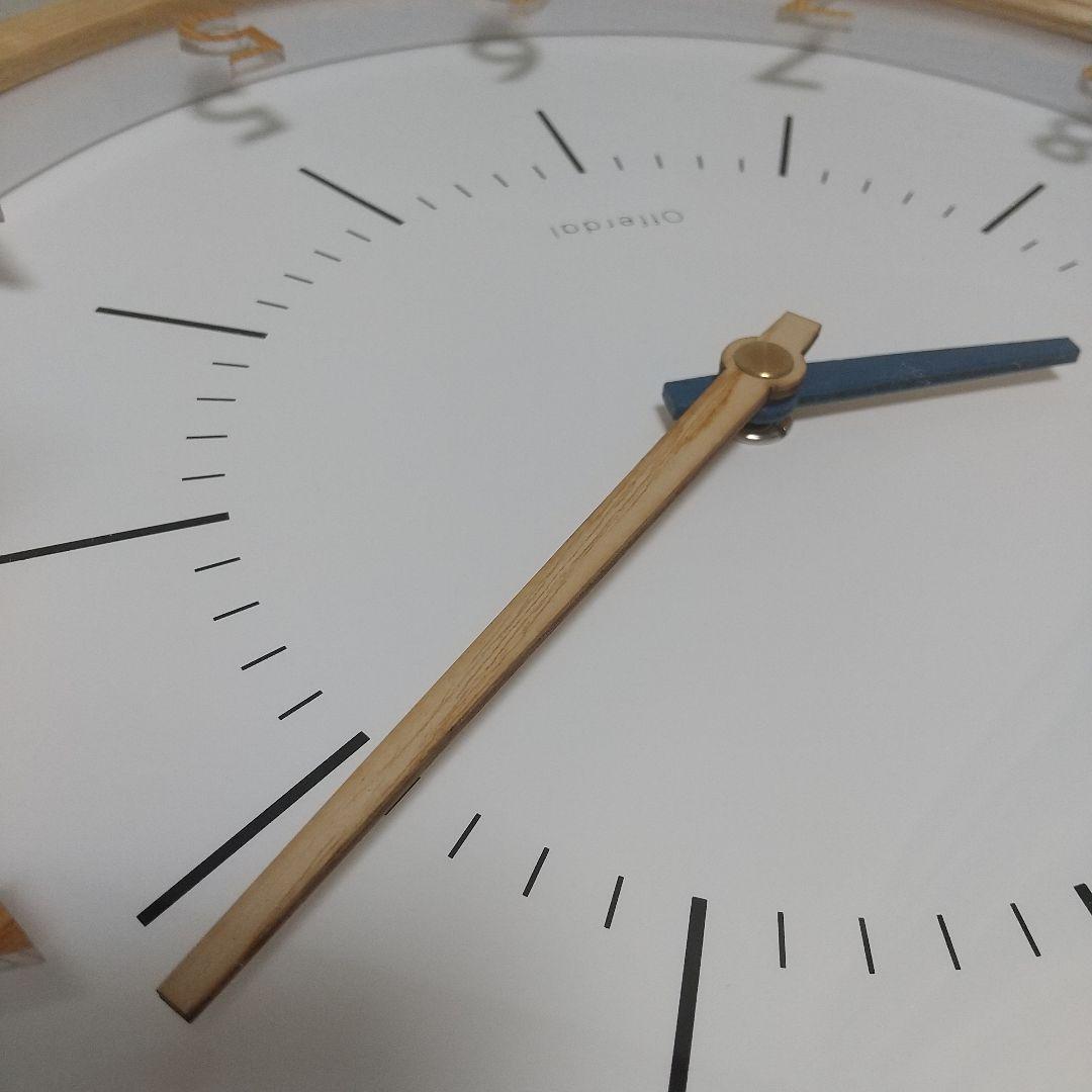 木製の針♪浮いてる数字『Oland オラント』 電波時計 インターフォルム