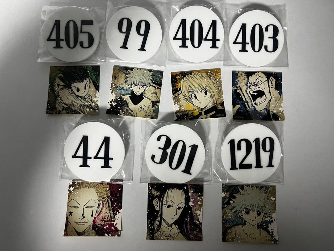 冨樫義博展　ハンター試験　ナンバープレート　コンプ　アクリルバッジ&ステッカー Amazon.co.jp: 冨樫義博展 -PUZZLE- HUNTERHUNTER ハンター試験