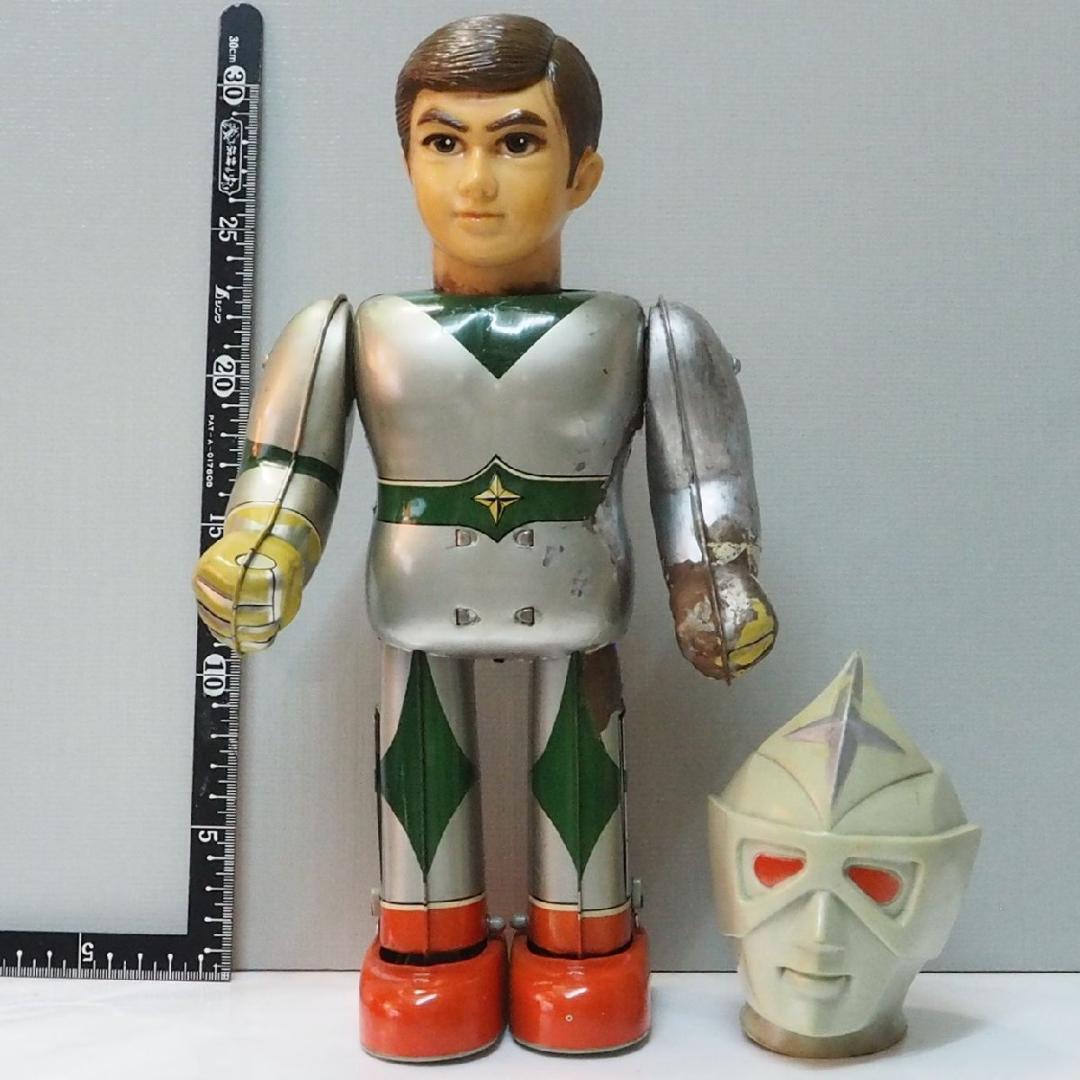 ブルマァク【ミラーマン仮面付き電動歩行 リペイント補修有】ブリキ製ロボットTIN ブルマァク【ミラーマン仮面付き電動歩行 リペイント補修有】ブリキ製