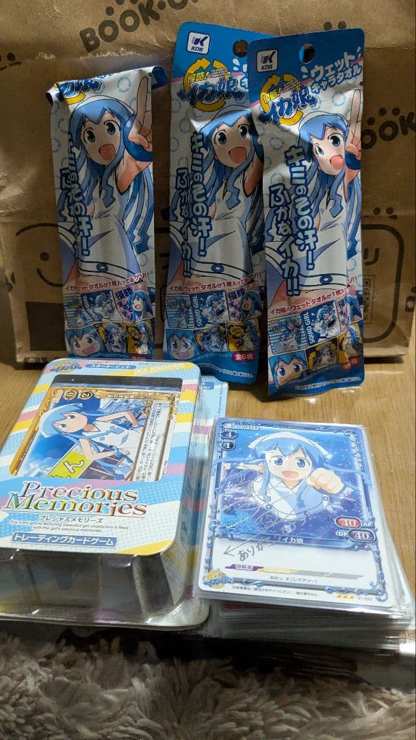 Precious Memories イカ娘 スターターデッキ ウェットタオルx3 - メルカリ