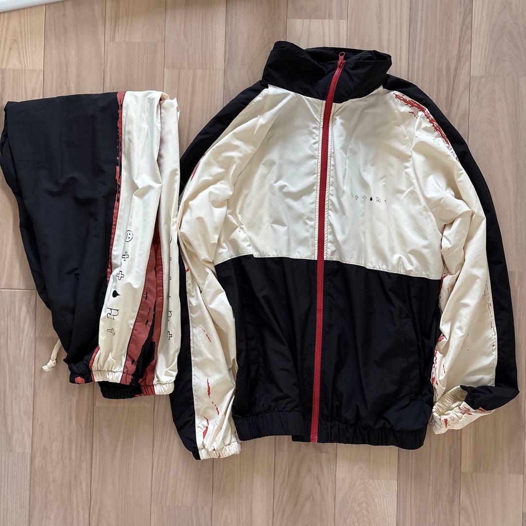 米津玄師 空想 努力未来トラックジャケット上下M 米津玄師空想ツアーグッズ努力未来トラックジャケットセットアップ