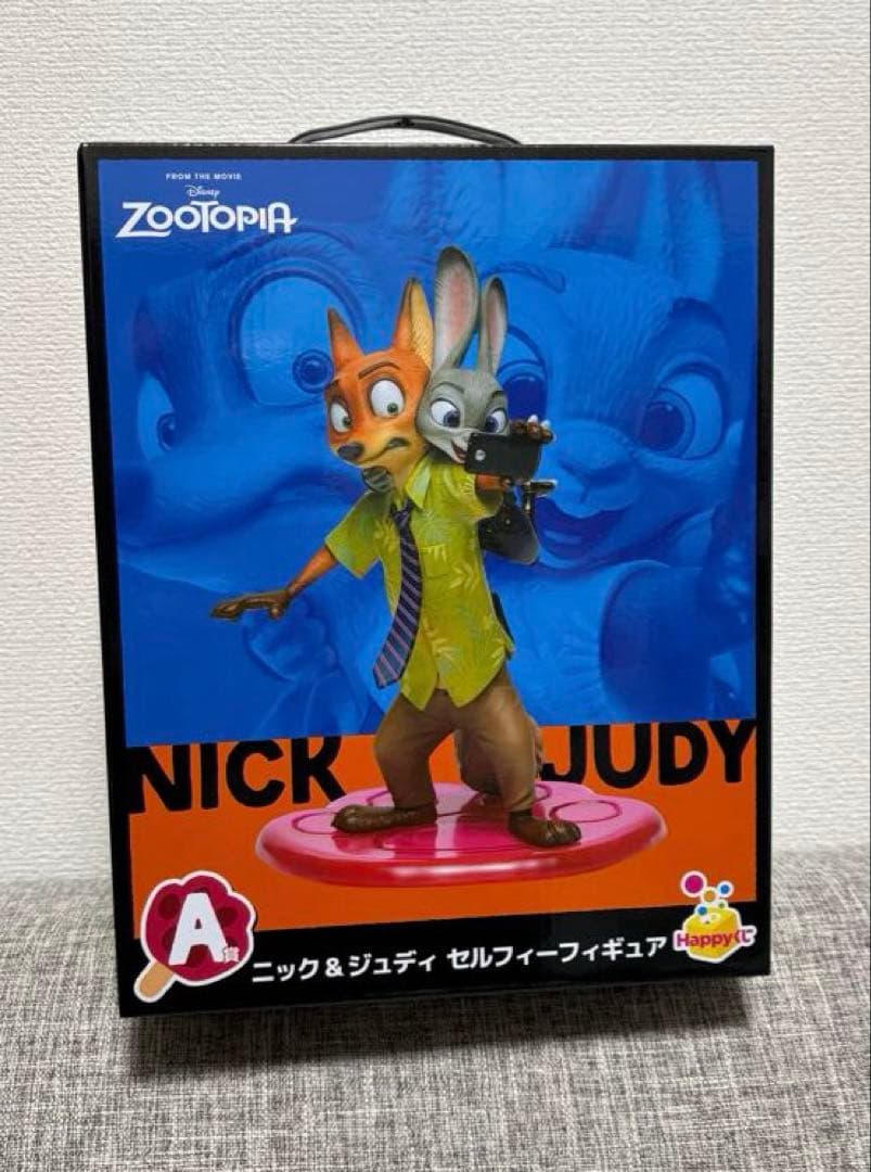 Happyくじ】A賞 ズートピア ニック & ジュディ セルフィーフィギュア