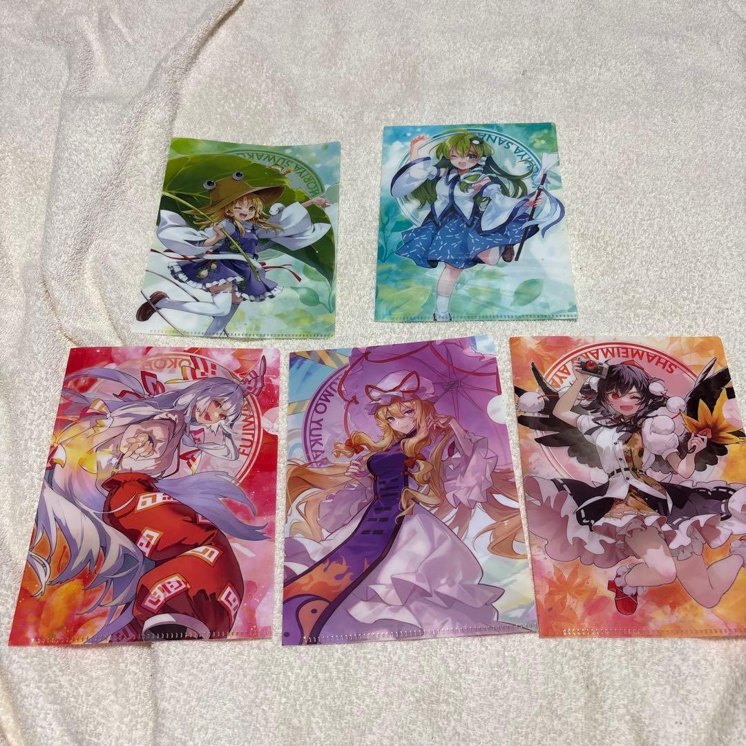 東方Project クリアファイル 5枚セット - メルカリ