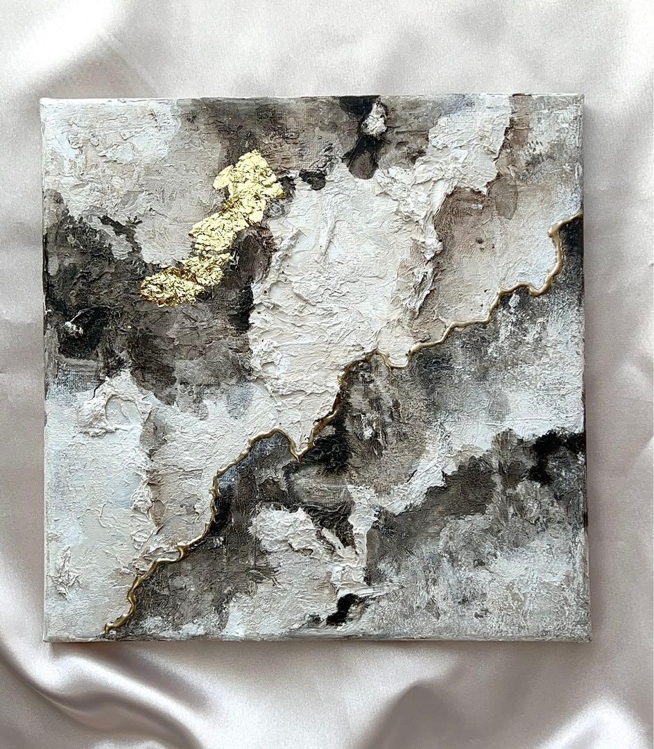 テクスチャーアート絵画インテリアニュアンス海外モダン抽象画青沖縄