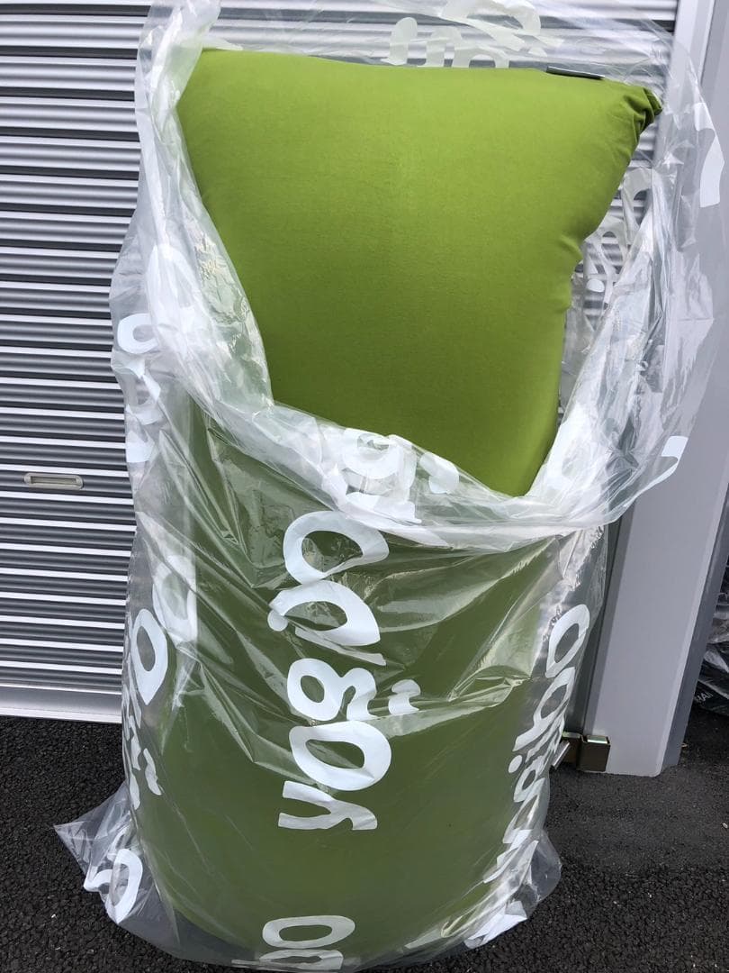 直接引取OK【北九州 新品未使用 Yogibo ヨギボーマックス ライム