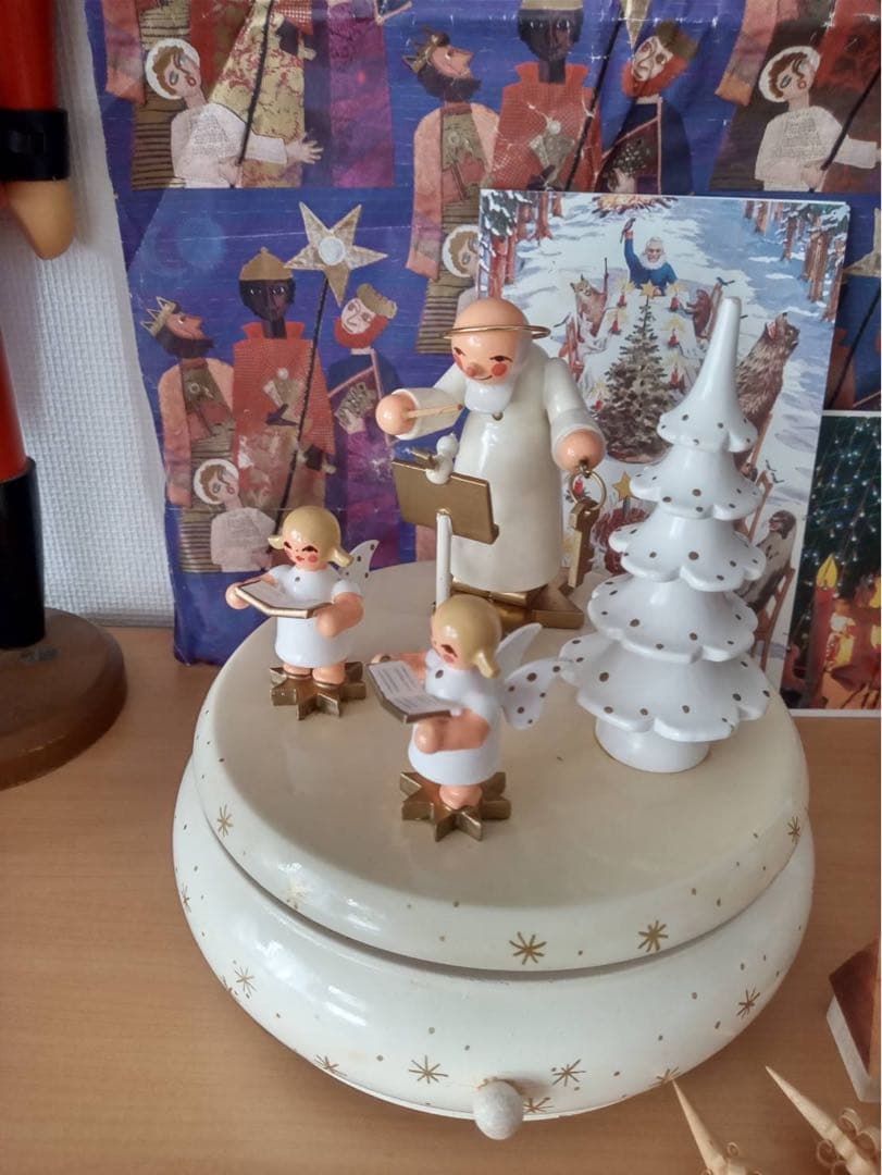 ドイツ　REUGE ザイフェン　オルゴール　天使　　クリスマス ドイツ REUGE ザイフェン オルゴール 天使 クリスマス