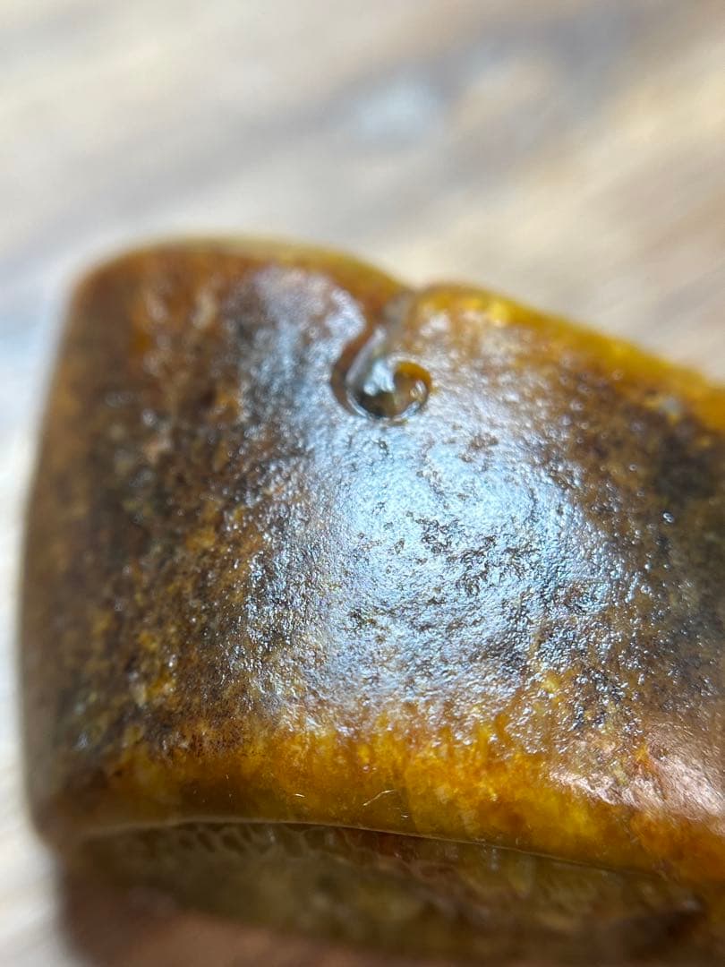 逸品！和田玉★希少な全黄沁のペンダントトップ