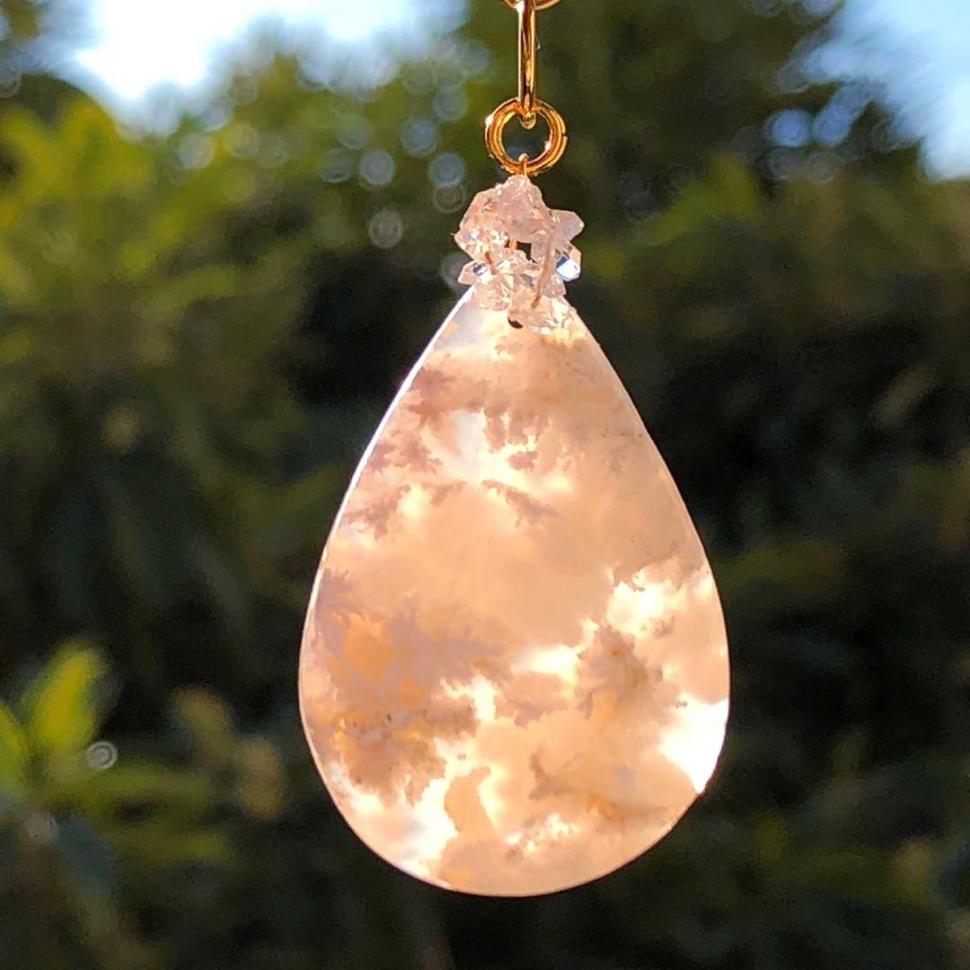 天然石♡極上激レア♡ウォータープルームアゲートのペンダントトップ