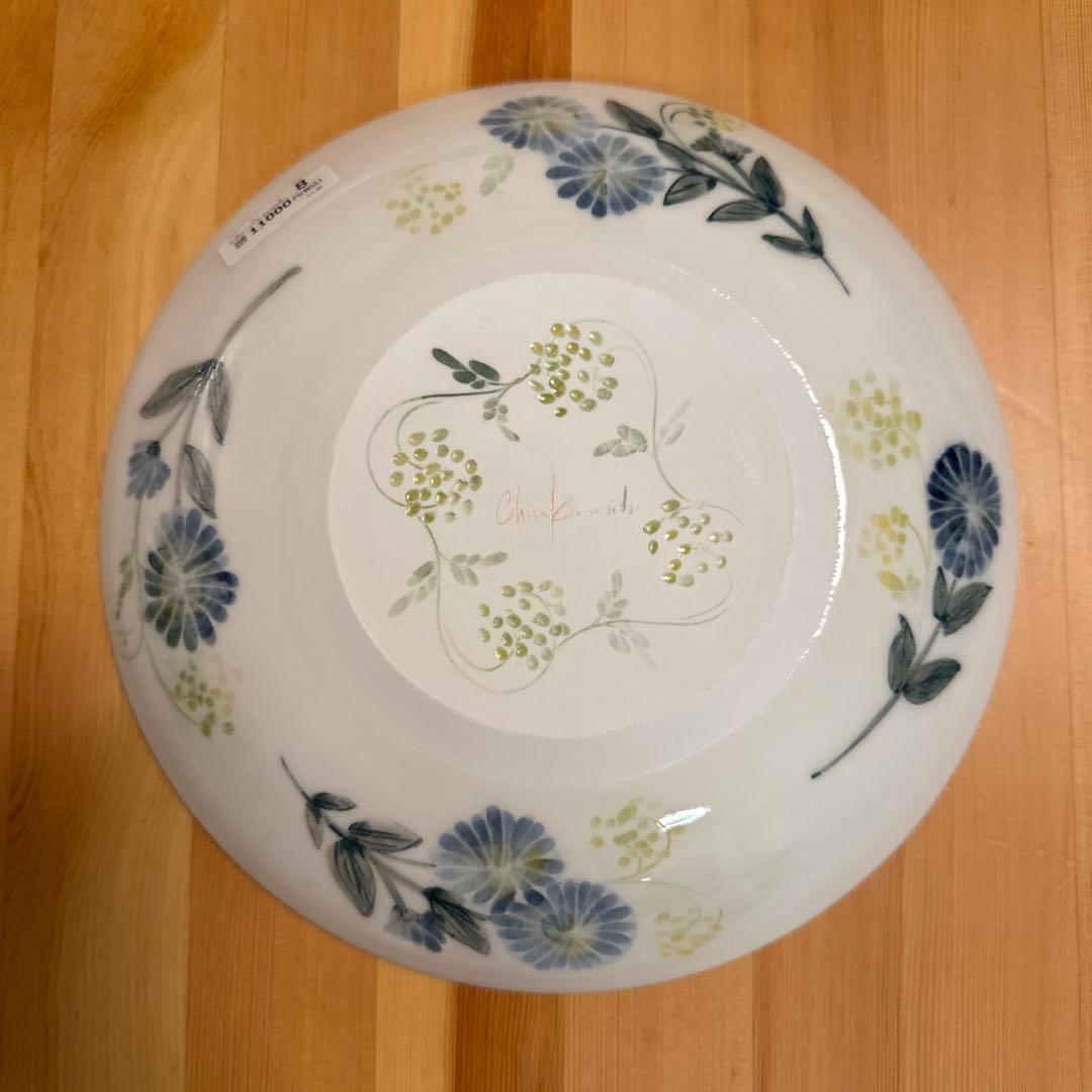 新品未使用☆川西知沙 ラウンドプレート パスタ皿 8寸